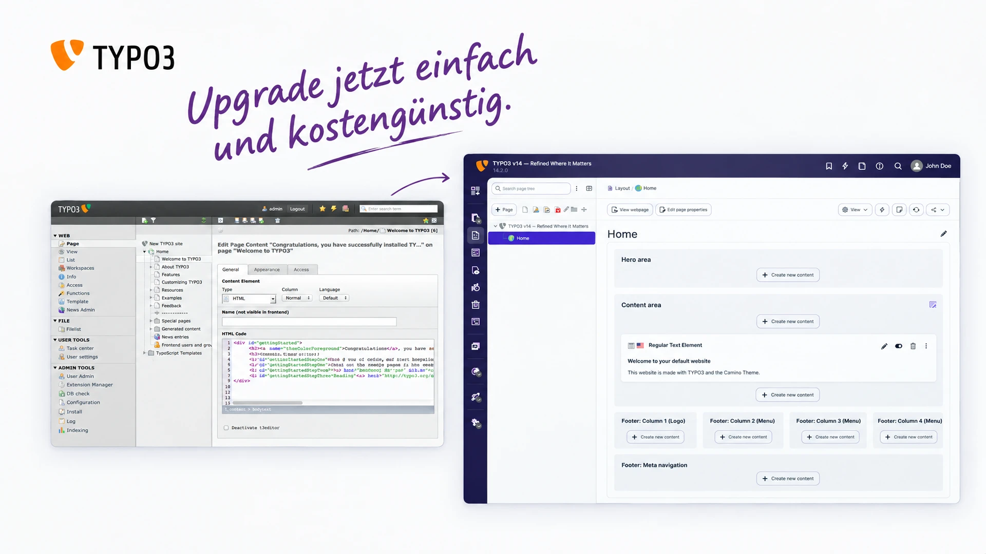 TYPO3 Upgrade & Update | zottermedia TYPO3 Agentur