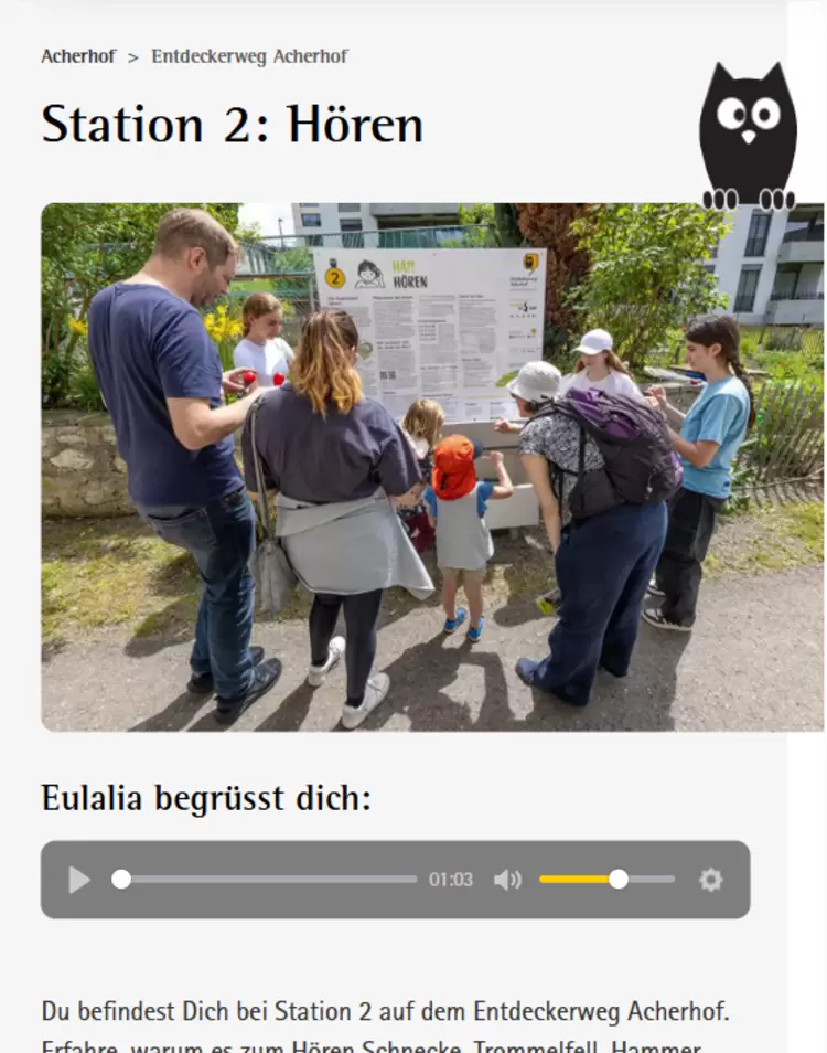Modularer und multimedialer Aufbau der Seiten