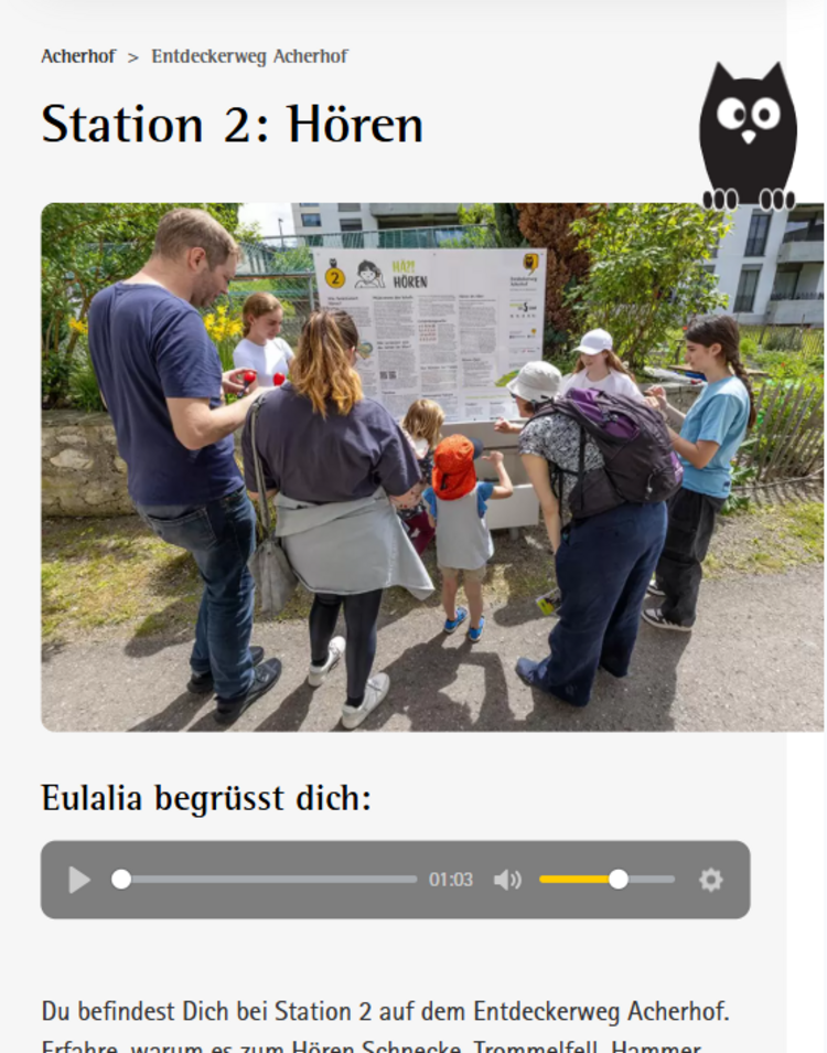 Modularer und multimedialer Aufbau der Seiten