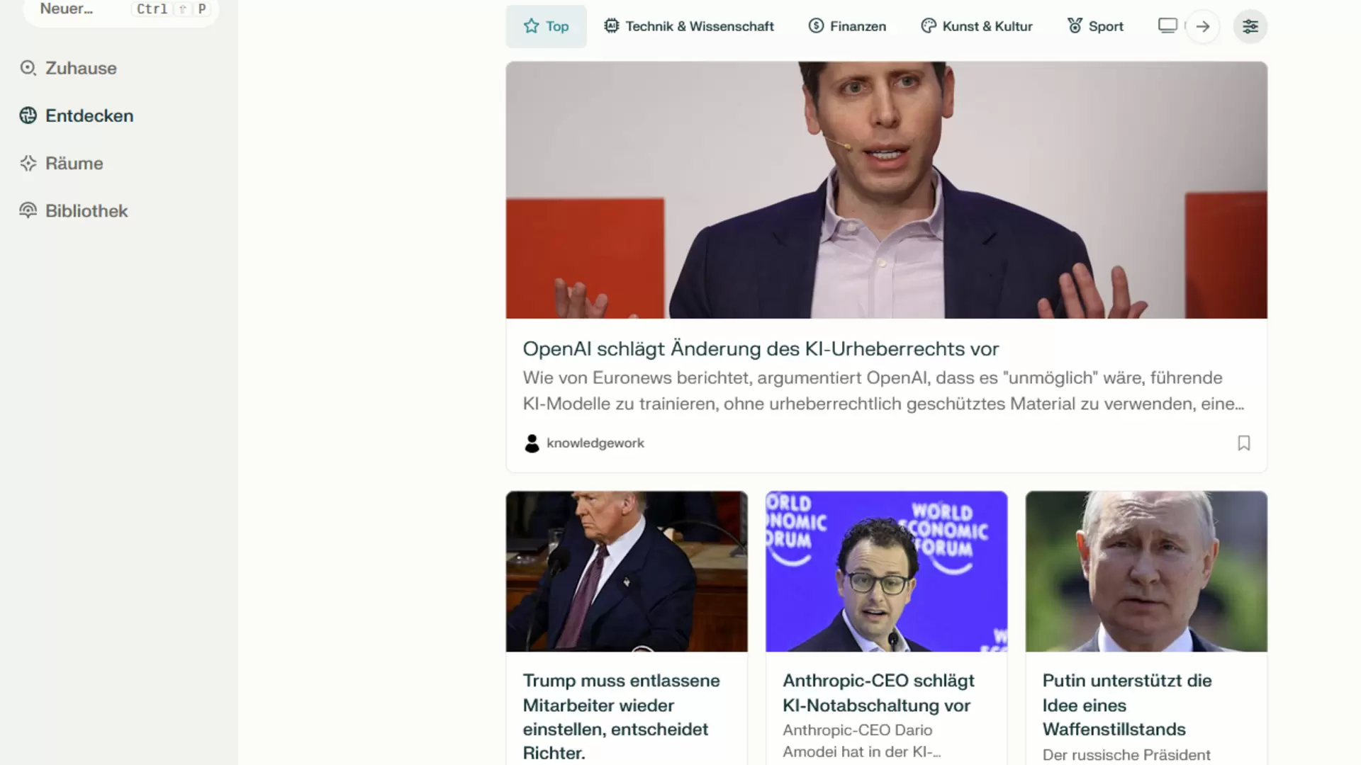 Beispiel AI Overview von Perplexity